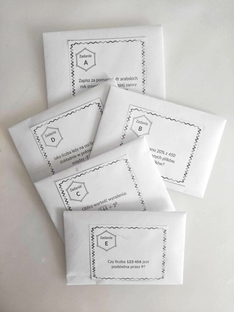 egzamin ósmoklasisty matematyka escape room