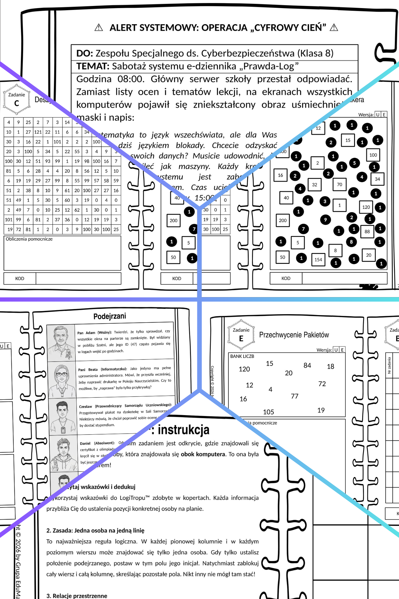 egzamin ósmoklasisty matematyka escape room