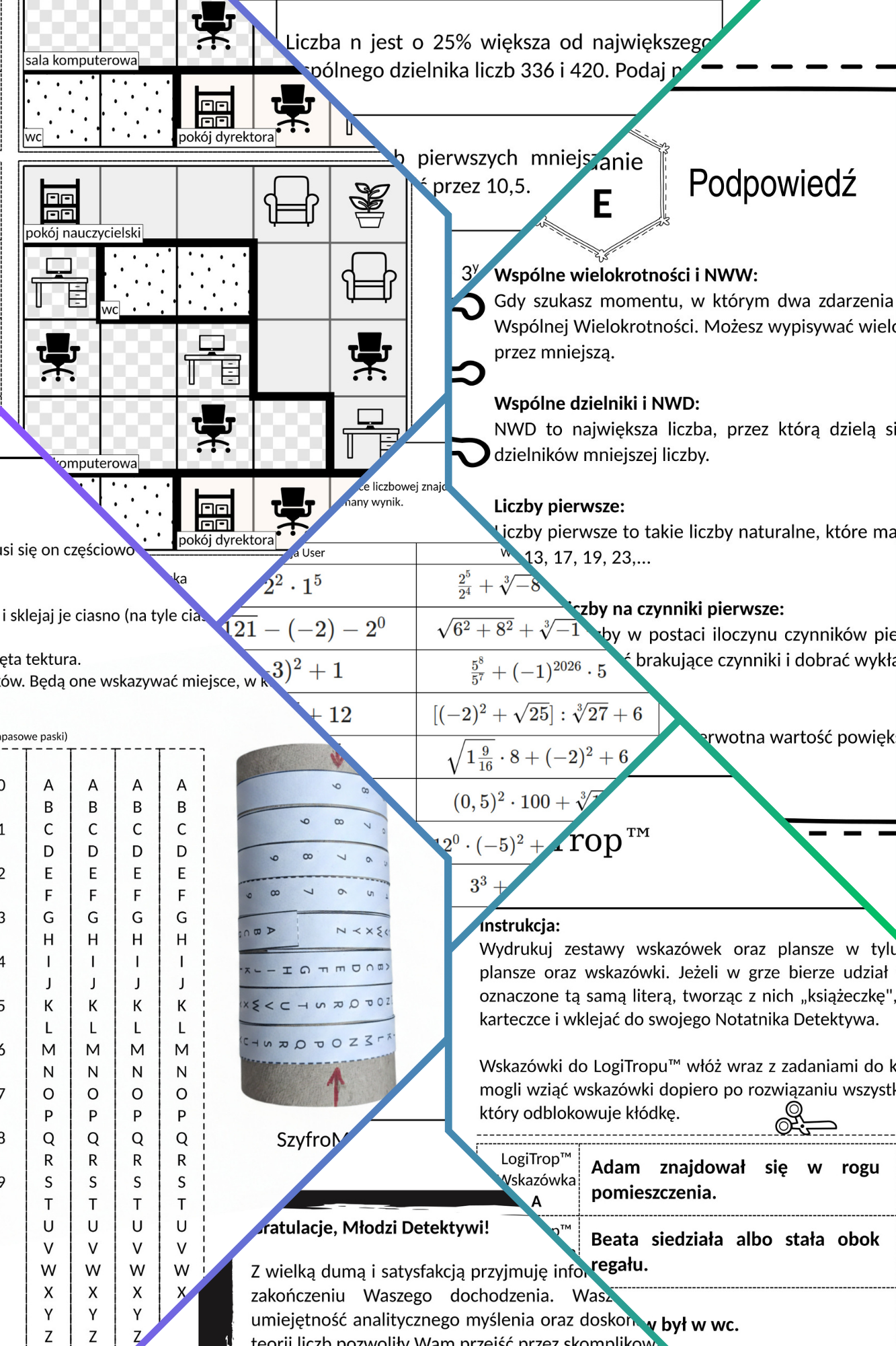 egzamin ósmoklasisty matematyka escape room