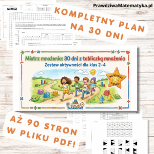 Mistrz mnożenia: 30 dni z tabliczką mnożenia - Pakiet kreatywnych gier i zabaw (PDF)