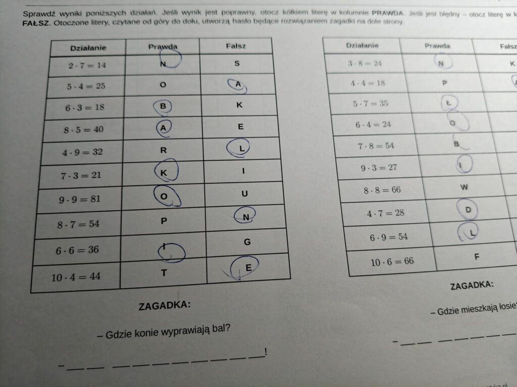 Gra matematyczna