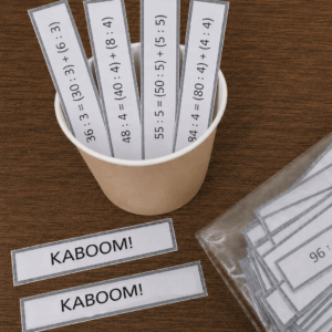 Kaboom - dzielenie - rozdzielność dzielenia względem dodawania - klasa 4