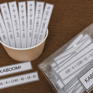 Kaboom - dzielenie - rozdzielność dzielenia względem odejmowania - klasa 4