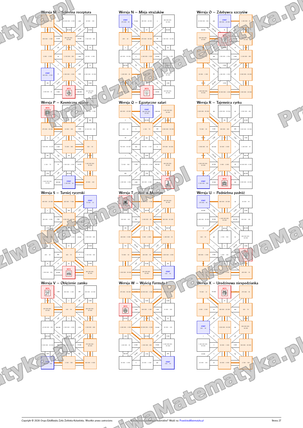Labirynty matematyczne - Dzielenie przez liczby z zerami na końcu - obrazek 3