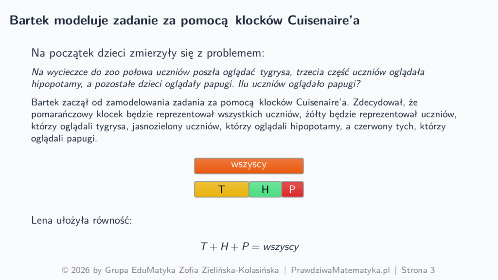 Domowa Akademia - Modelujemy zadanie za pomocą klocków Cusenaire'a