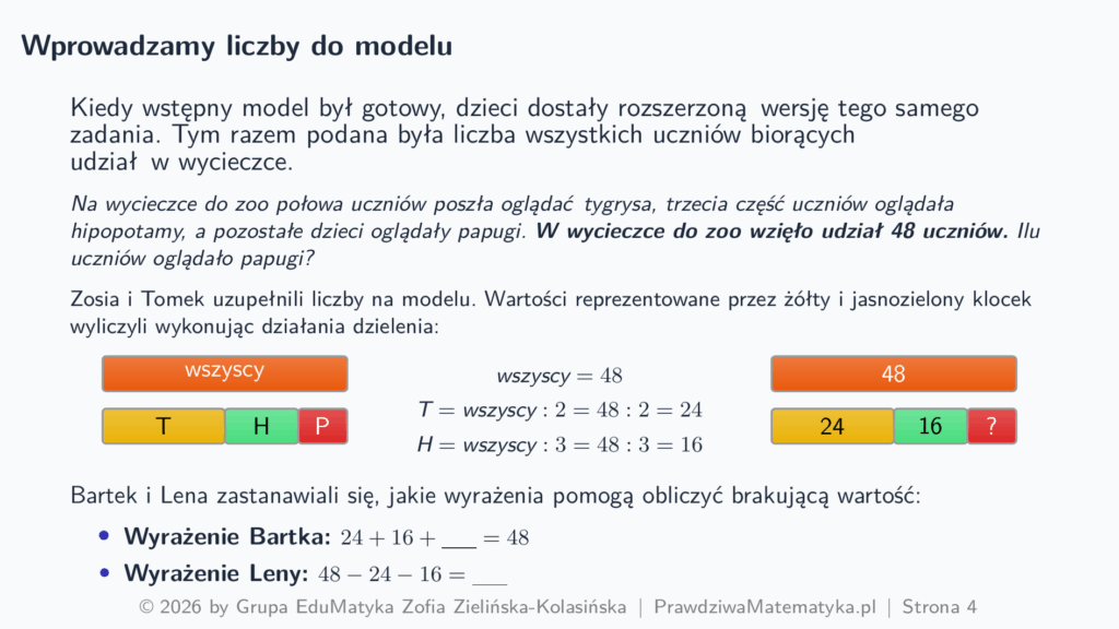 Domowa Akademia - Wprowadzamy liczby do modelu